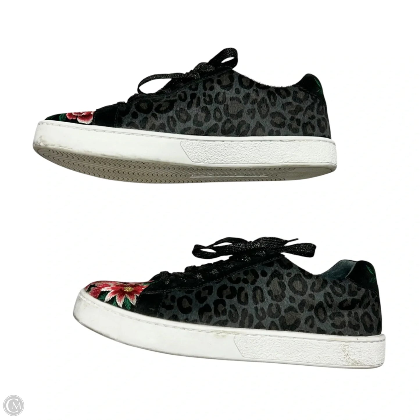 Shoes Sneakers By Johnny Was In Black & Red, Size: 7