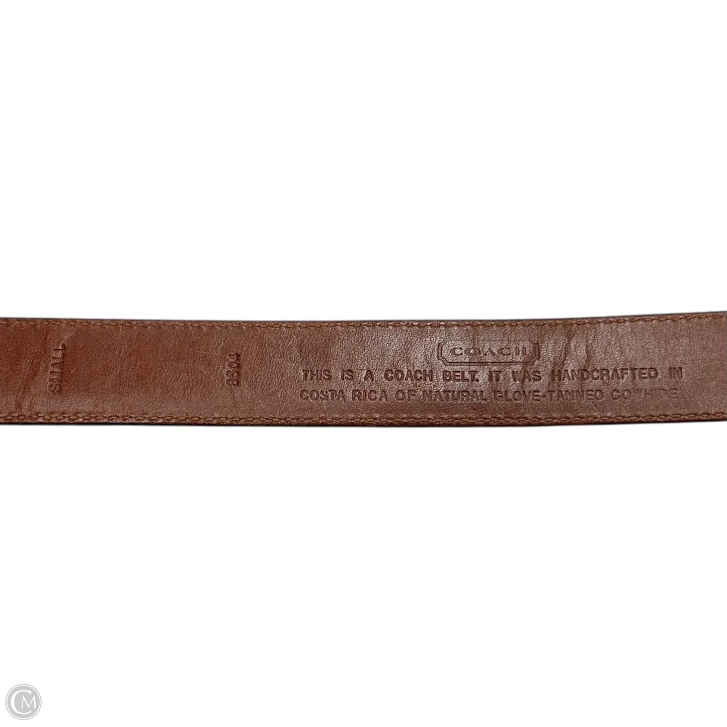 Belt Designer By Coach, Size: Small