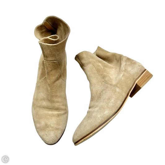 Boots Ankle Heels By Dr Scholls In Beige, Size: 7