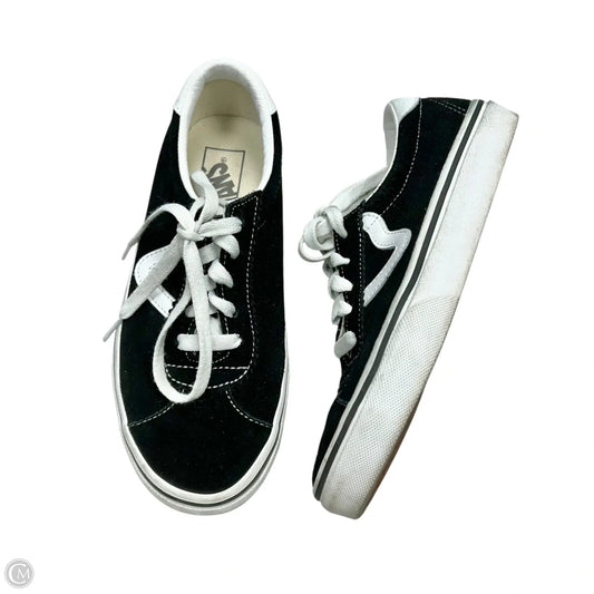 Shoes Sneakers By Vans In Black & White, Size: 6.5