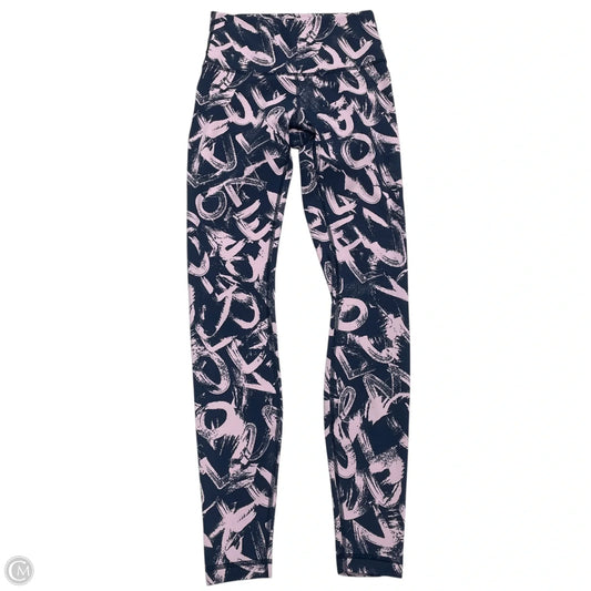Athletic Leggings By Lululemon In Blue & Purple, Size: S