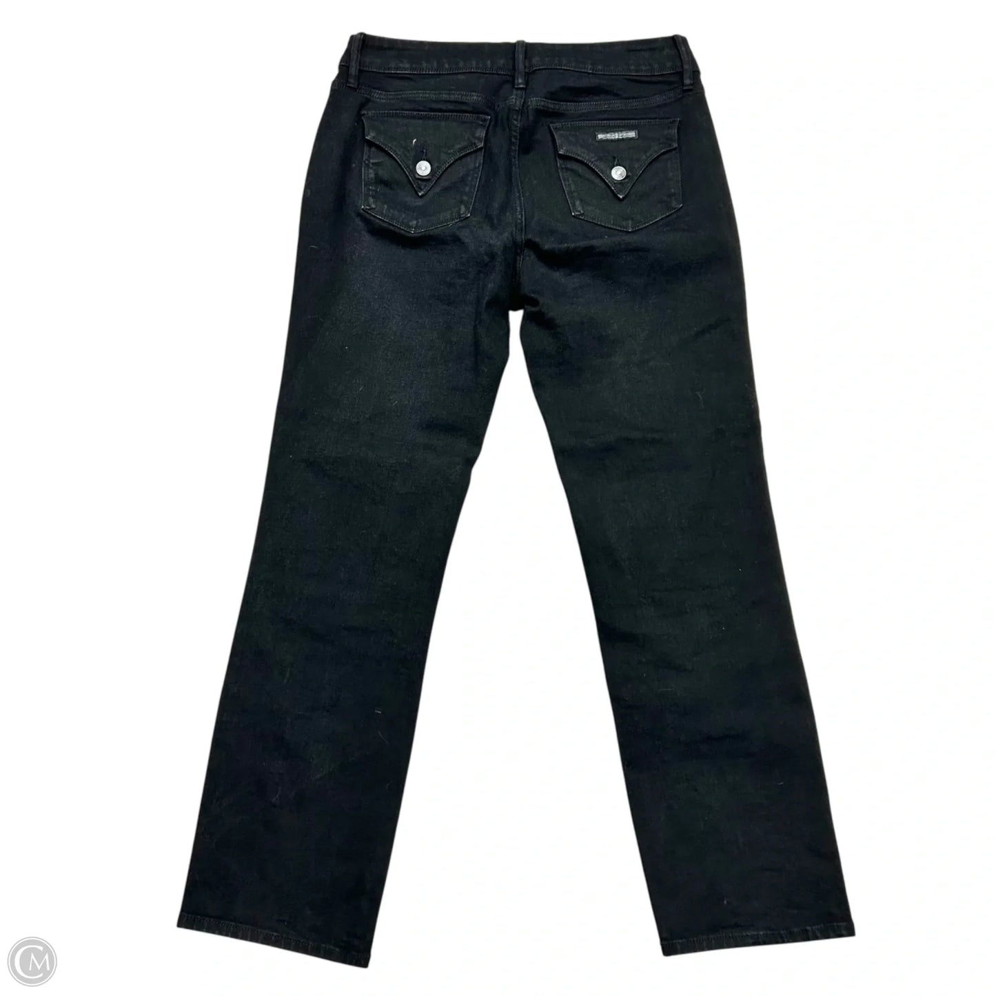Jeans Straight By Hudson In Black Denim, Size: 10