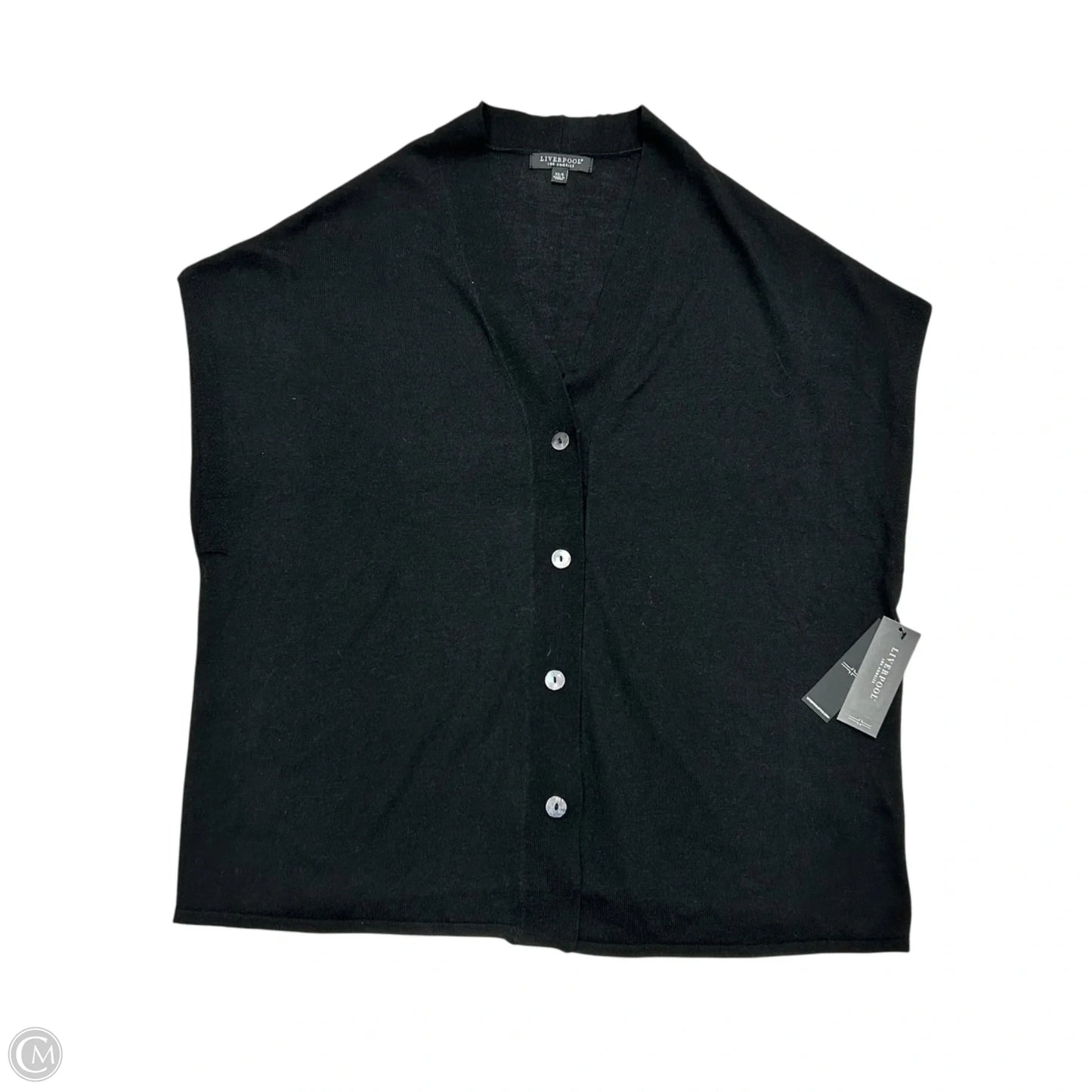 Sweater Cardigan By Liverpool In Black, Size: Xs