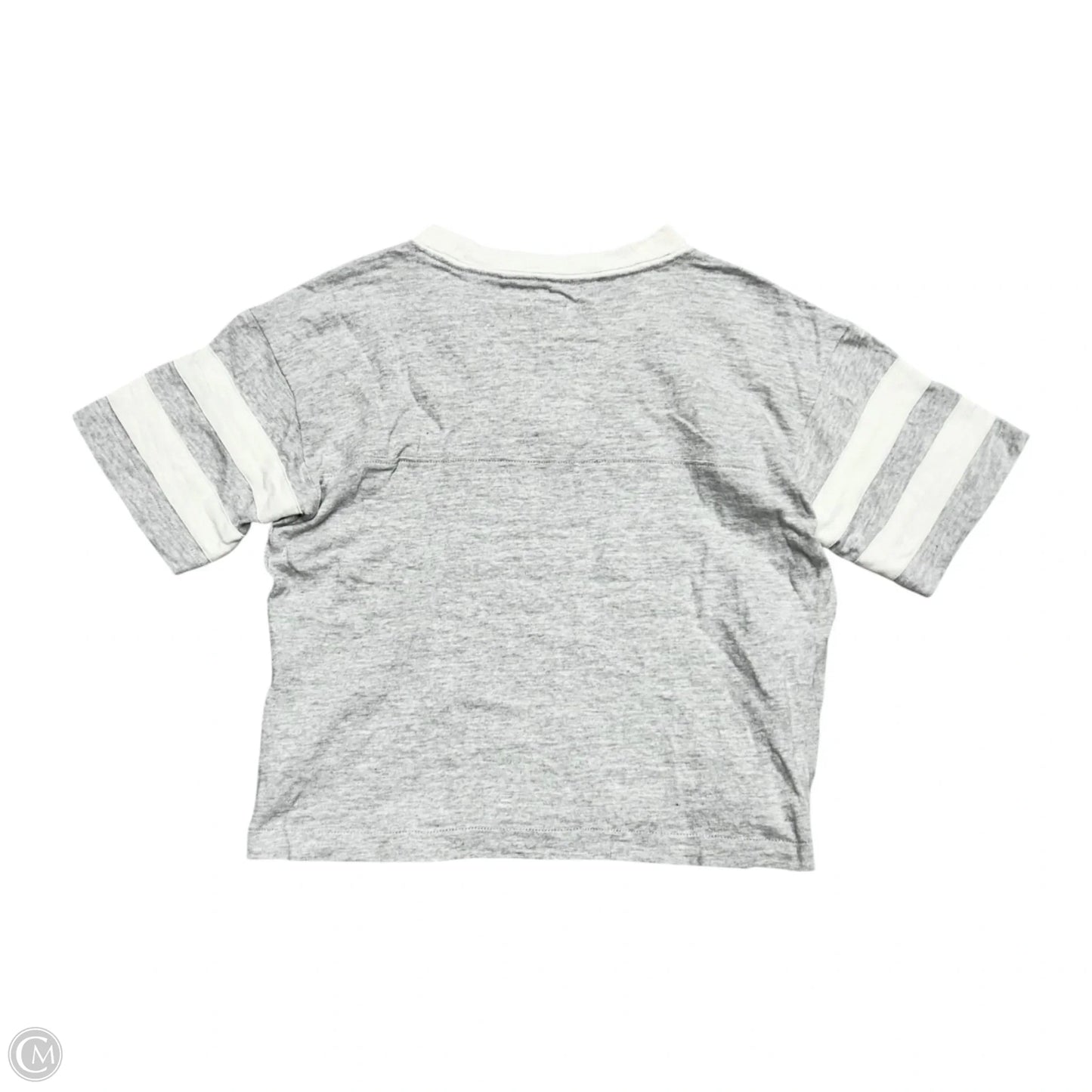 Top Short Sleeve By Faherty In Grey & White, Size: S