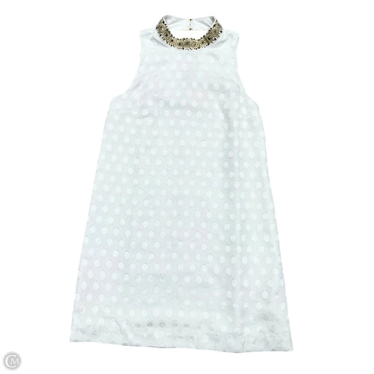Dress Designer By Lilly Pulitzer In Gold & White, Size: M