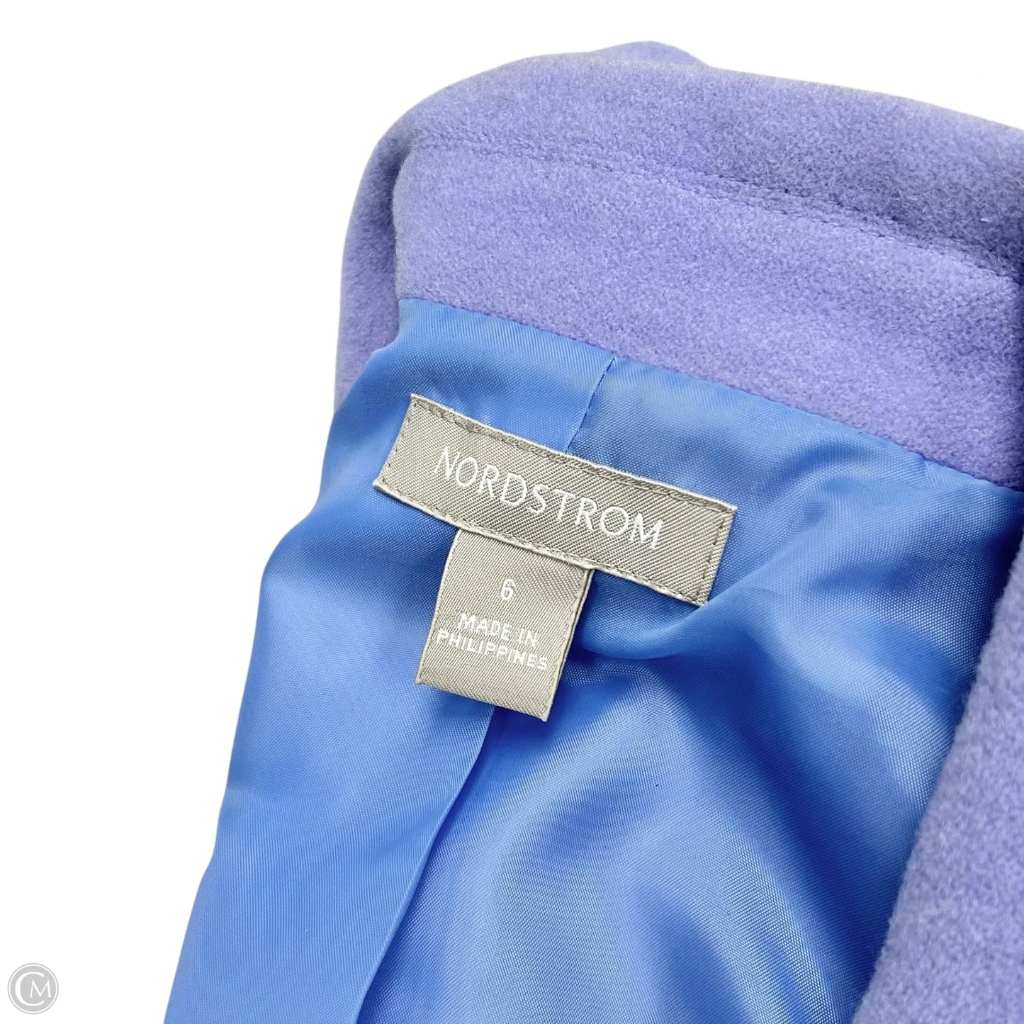 Coat Peacoat By Nordstrom In Purple, Size: S