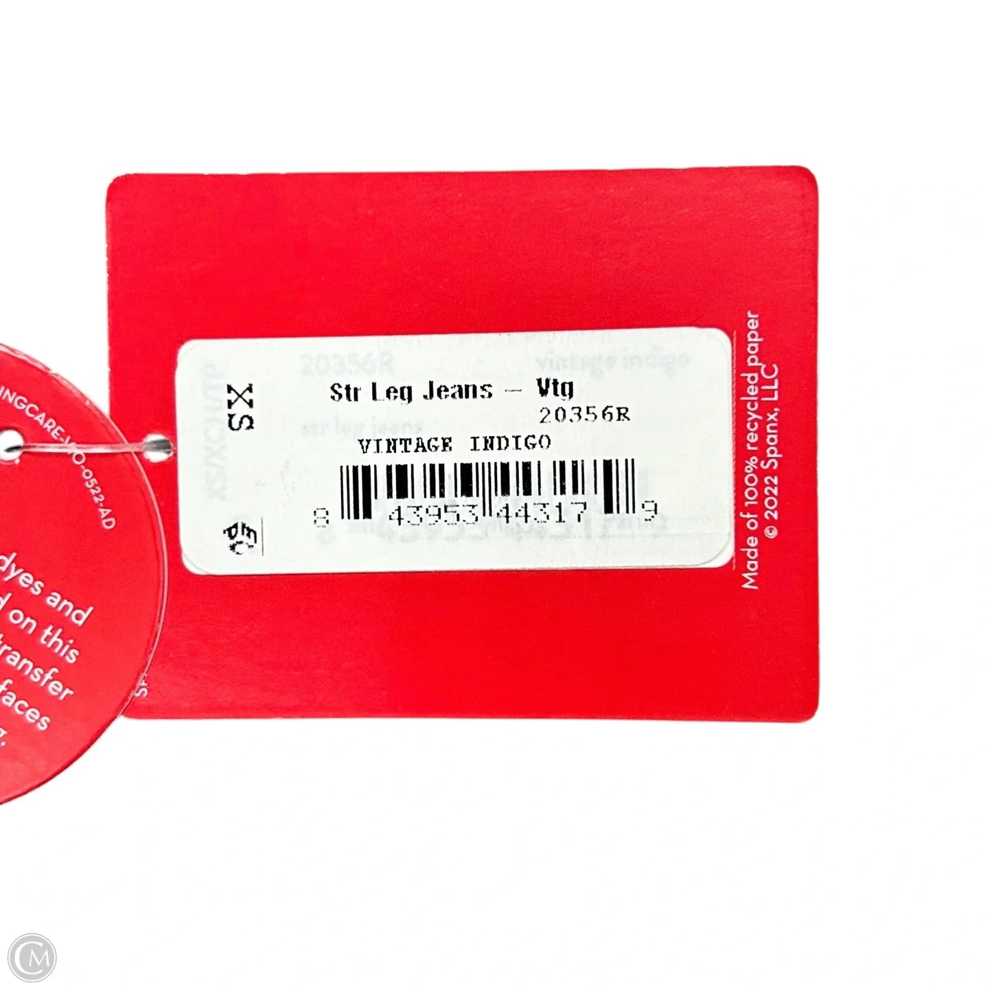 Jeans Skinny By Spanx In Blue Denim, Size: Xs