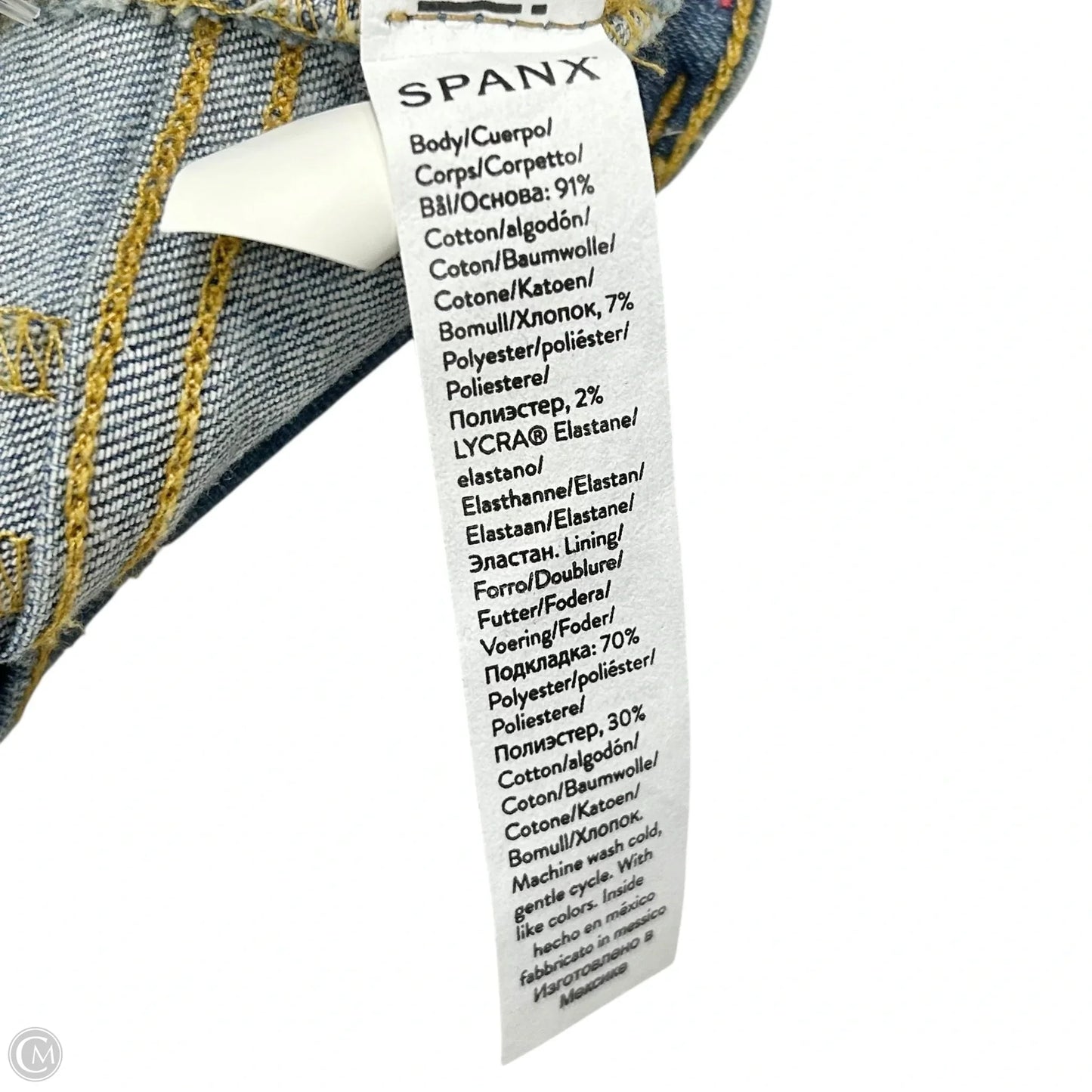 Jeans Skinny By Spanx In Blue Denim, Size: Xs