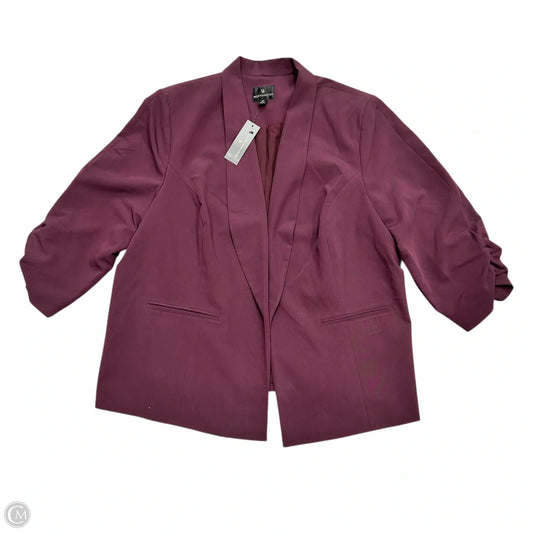 Blazer By Worthington In Maroon, Size: 3x