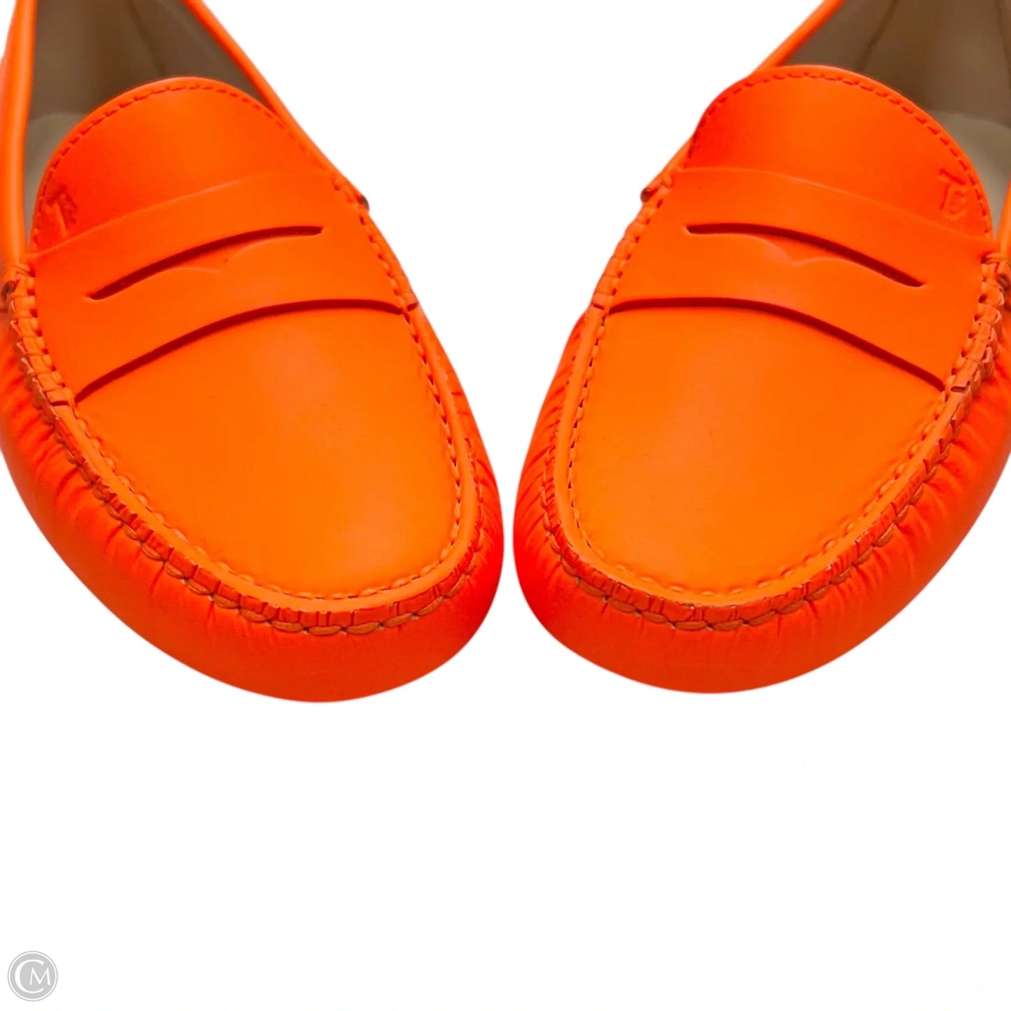 Shoes Luxury Designer By Tods In Neon Orange, Size: 6