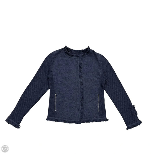 Jacket Moto By Nic + Zoe In Blue, Size: S