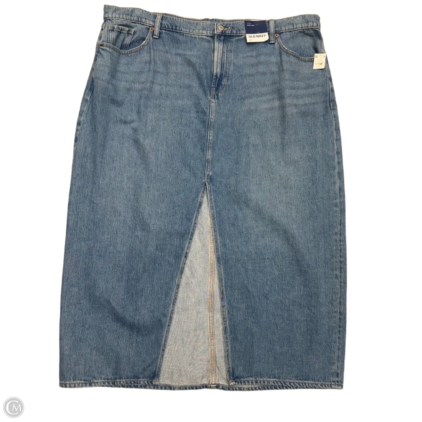 Skirt Maxi By Old Navy In Blue Denim, Size: 20