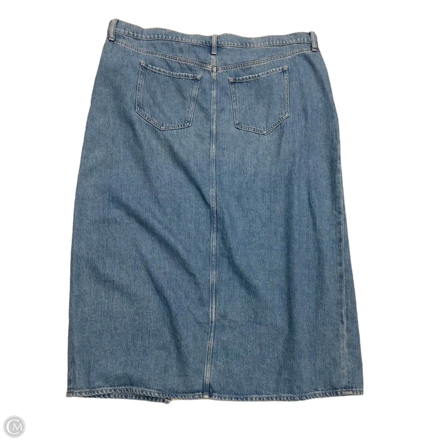 Skirt Maxi By Old Navy In Blue Denim, Size: 20