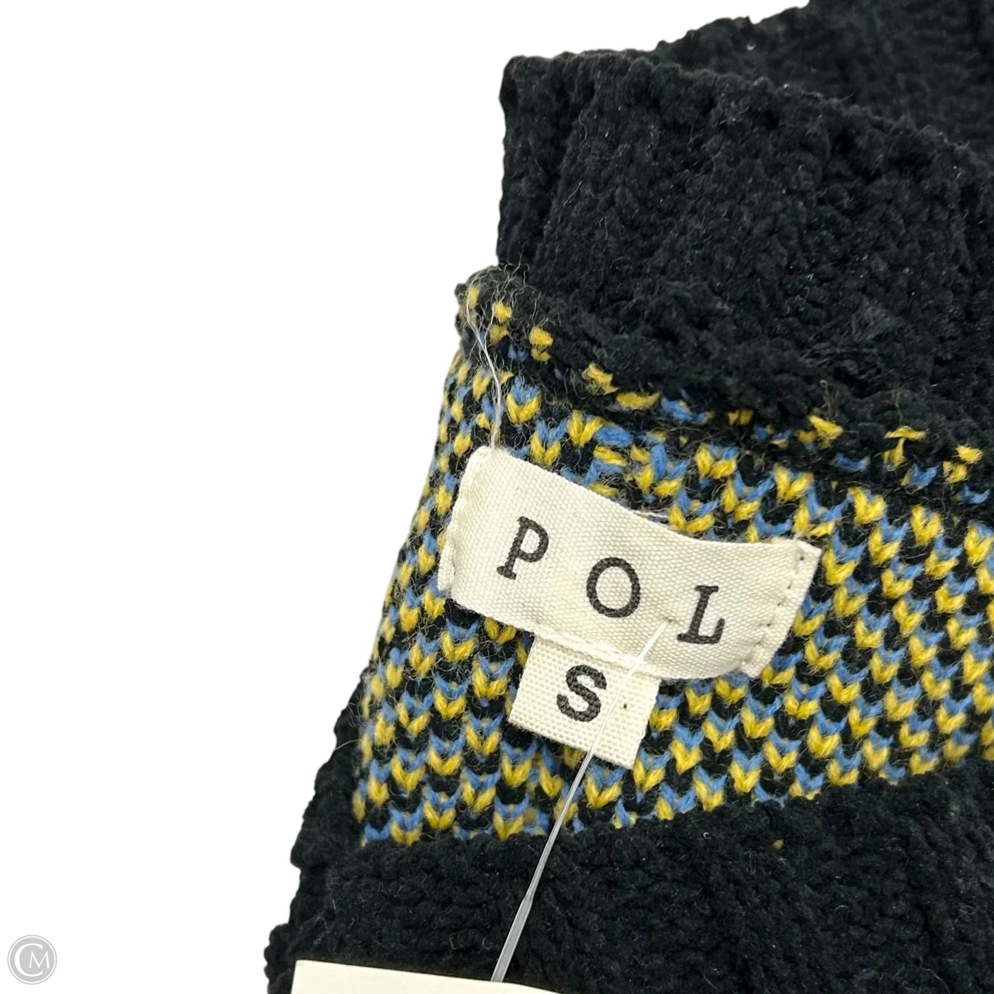 Sweater By Pol In Black & Blue, Size: S