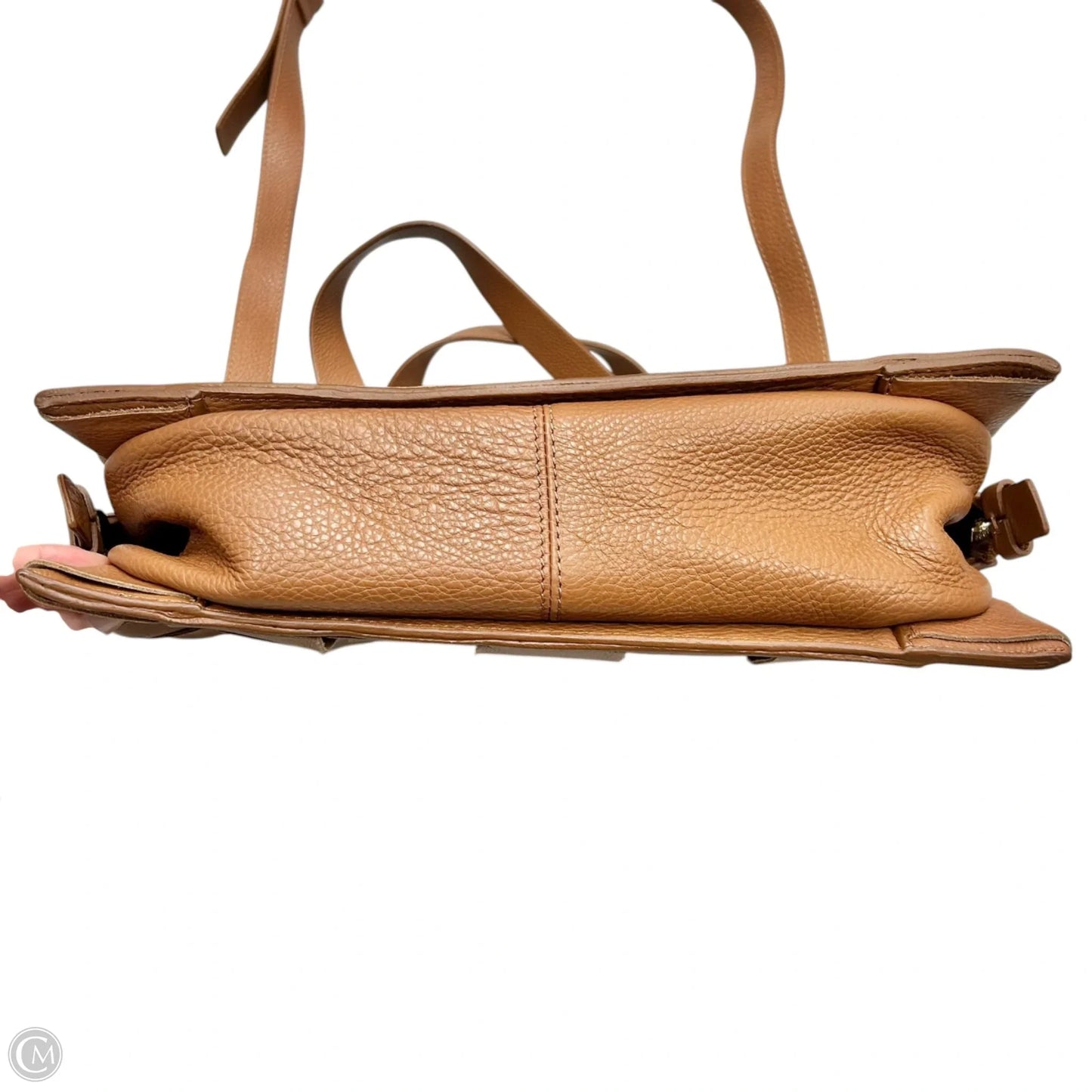 Handbag Leather By Lia Numa, Size: Medium