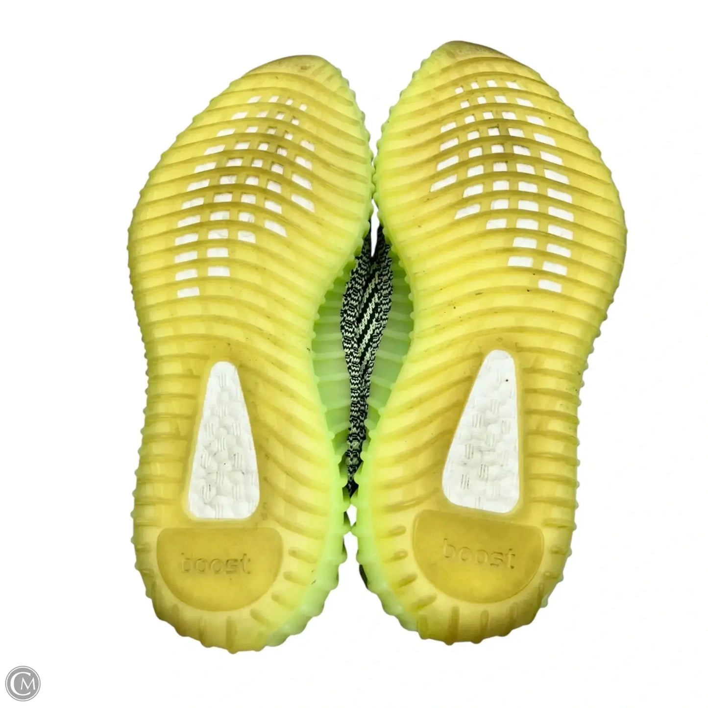 Shoes Luxury Designer By Yeezy In Green, Size: 7