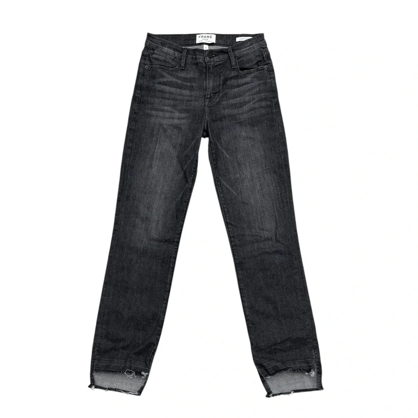 Jeans Straight By Frame In Blue Denim, Size: 0
