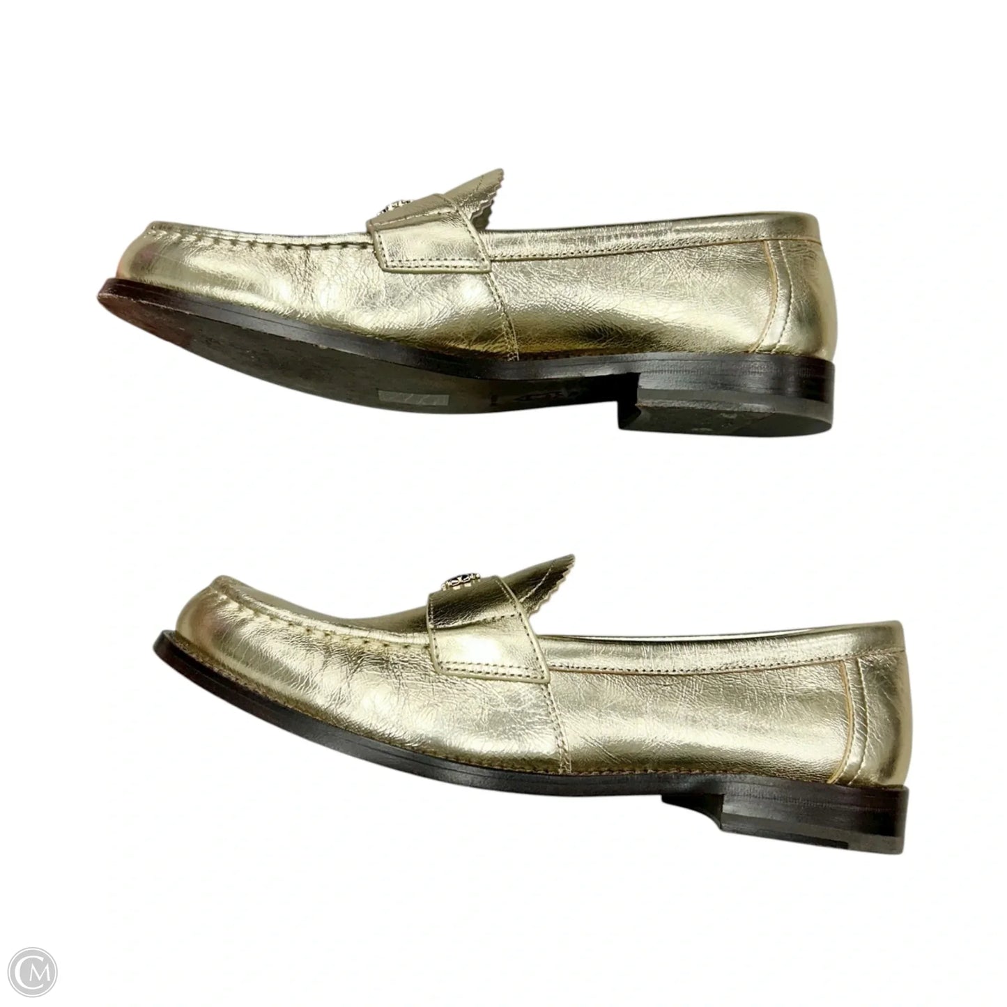 Shoes Designer By Tory Burch In Gold, Size: 7.5