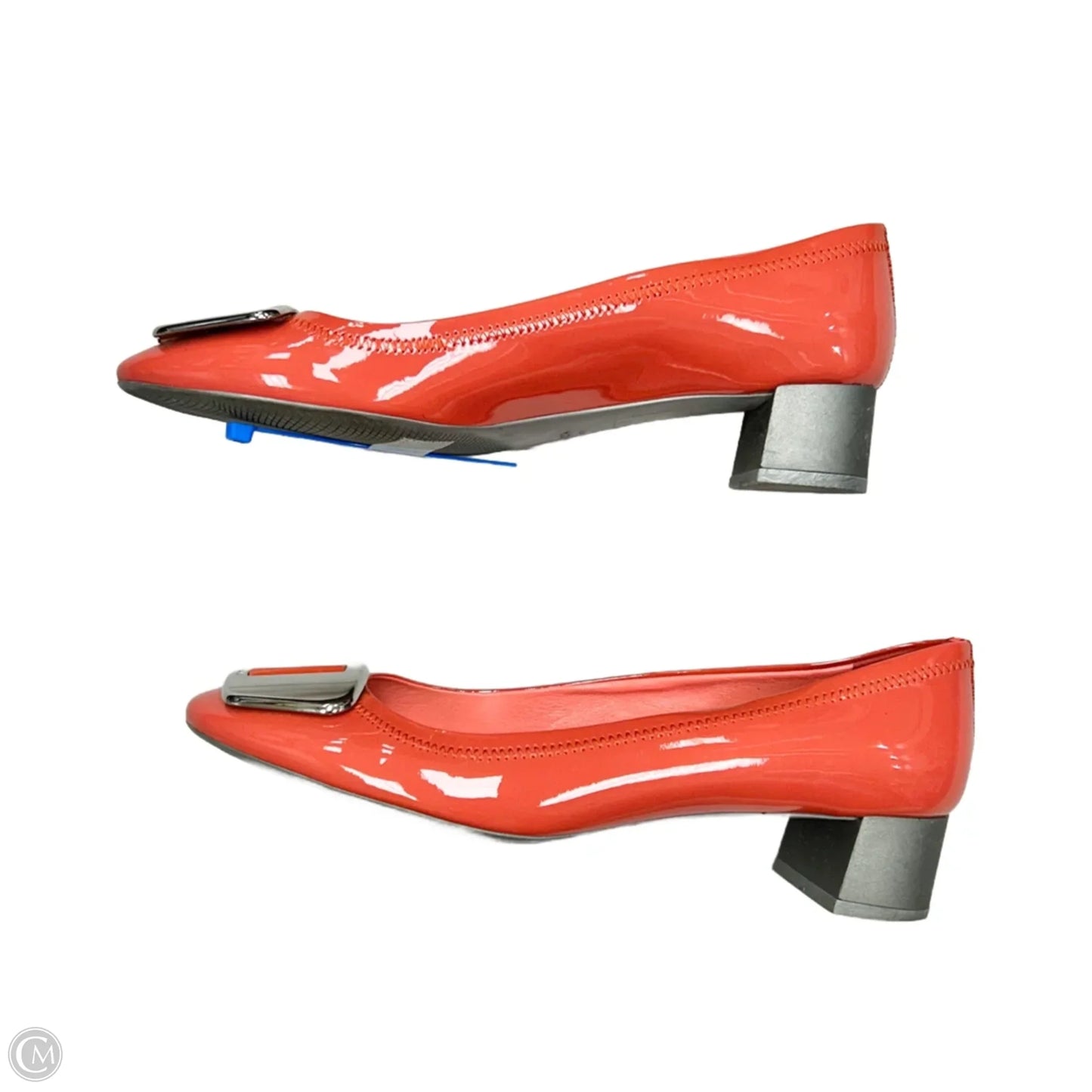 Shoes Luxury Designer By Prada In Orange, Size: 6.5