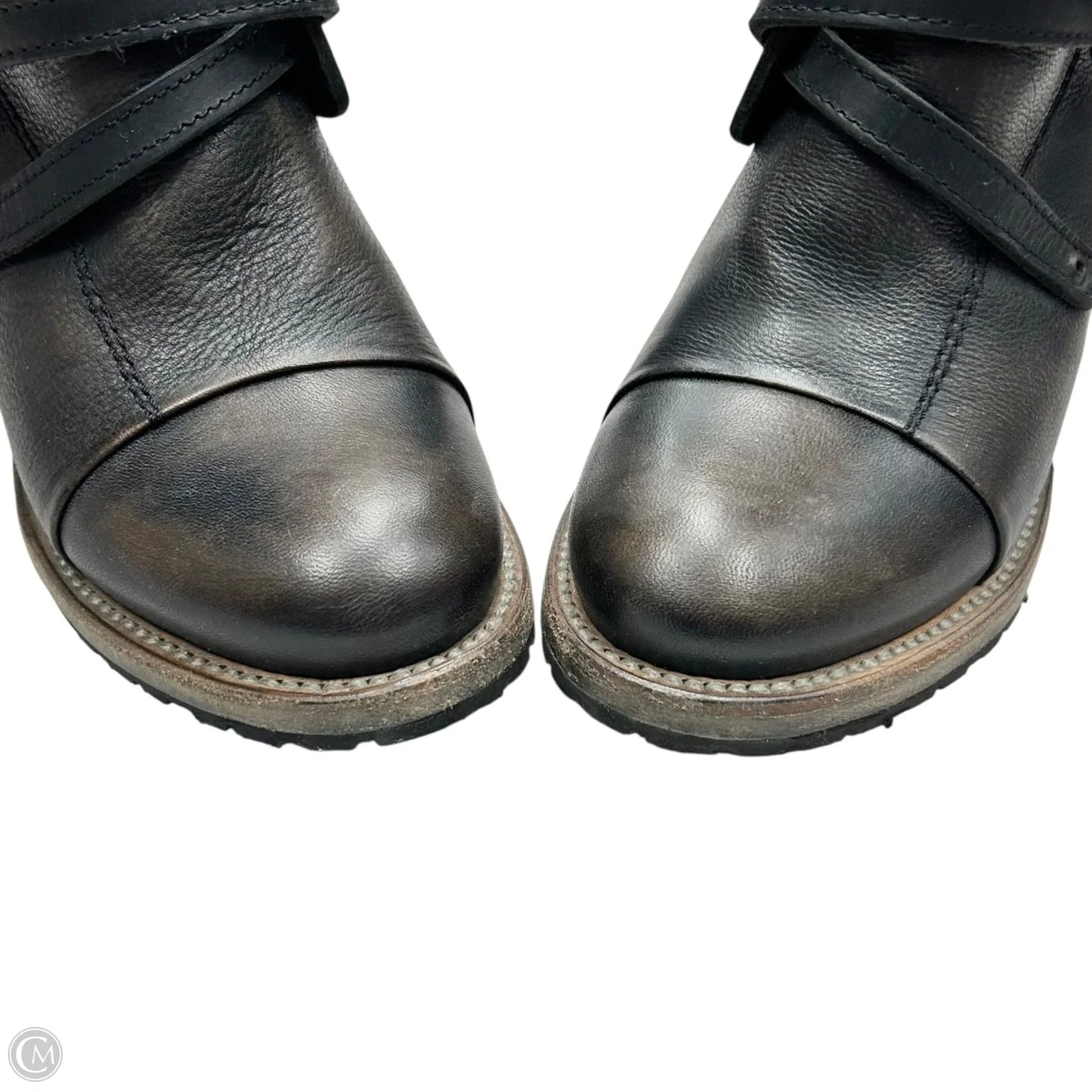 Boots Mid-calf Heels By Freebird In Brown & Black, Size: 9