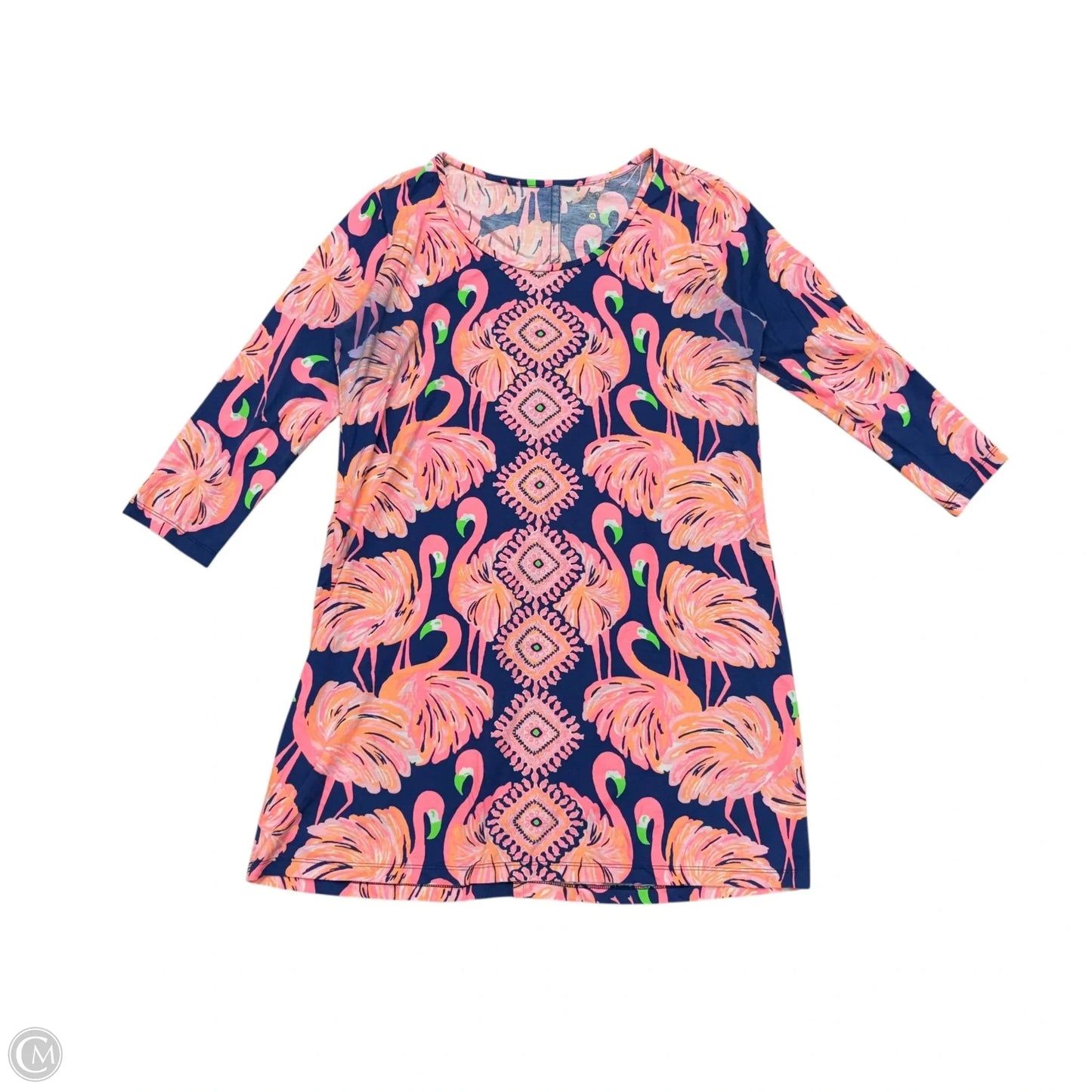Dress Designer By Lilly Pulitzer In Blue & Pink, Size: Xl