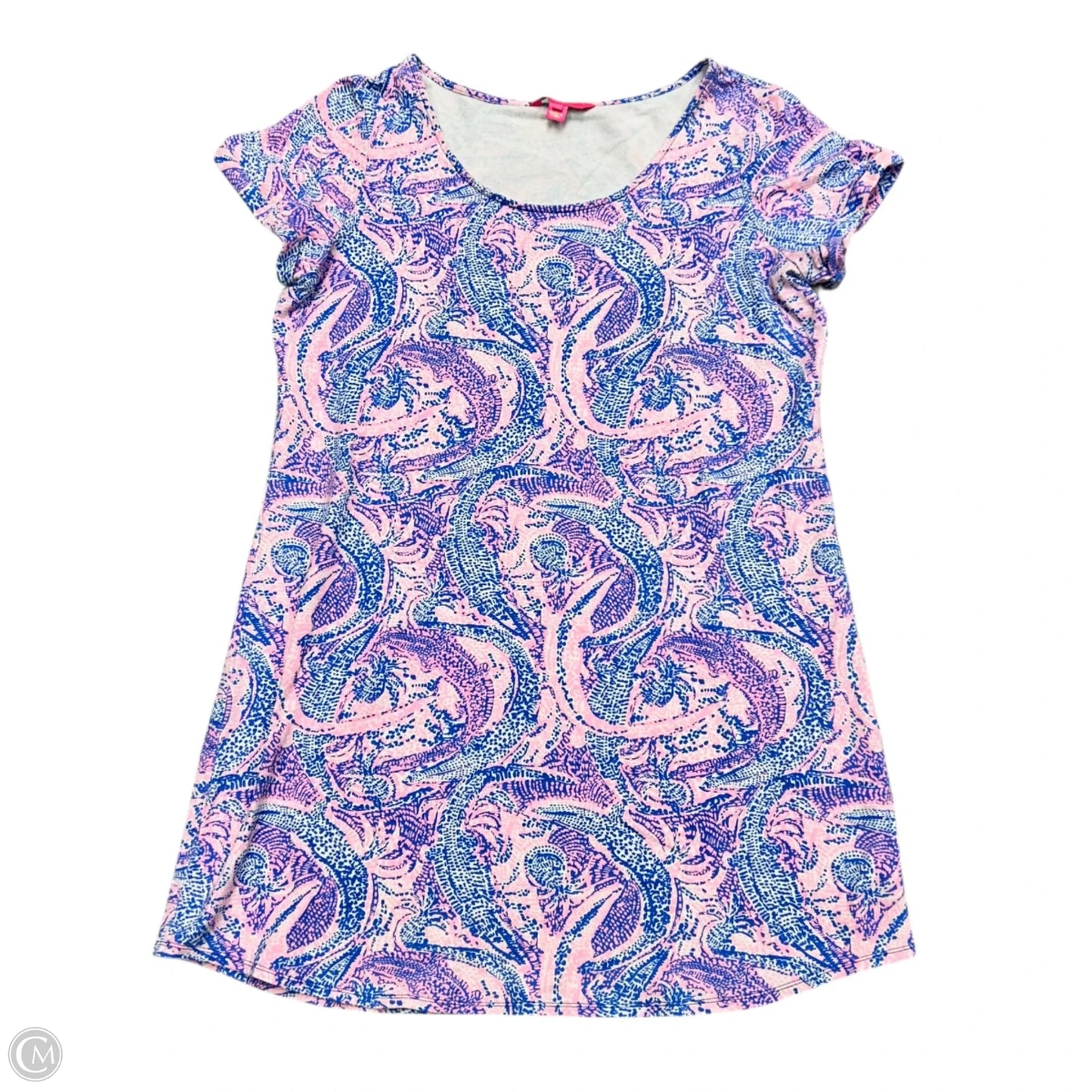 Dress Designer By Lilly Pulitzer In Blue & Pink, Size: Xl
