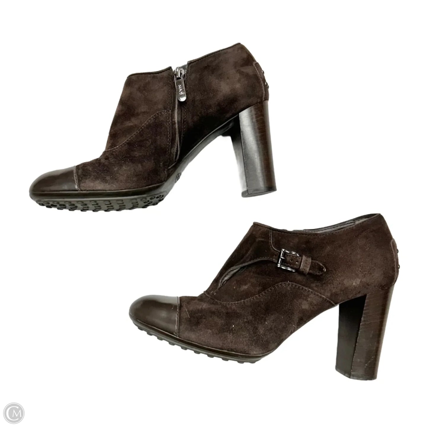 Shoes Luxury Designer By Tods In Brown, Size: 8.5