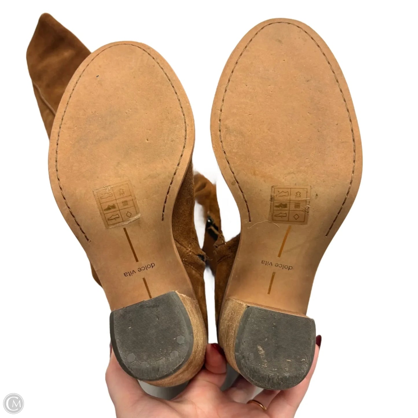 Boots Knee Heels By Dolce Vita In Tan, Size: 9.5