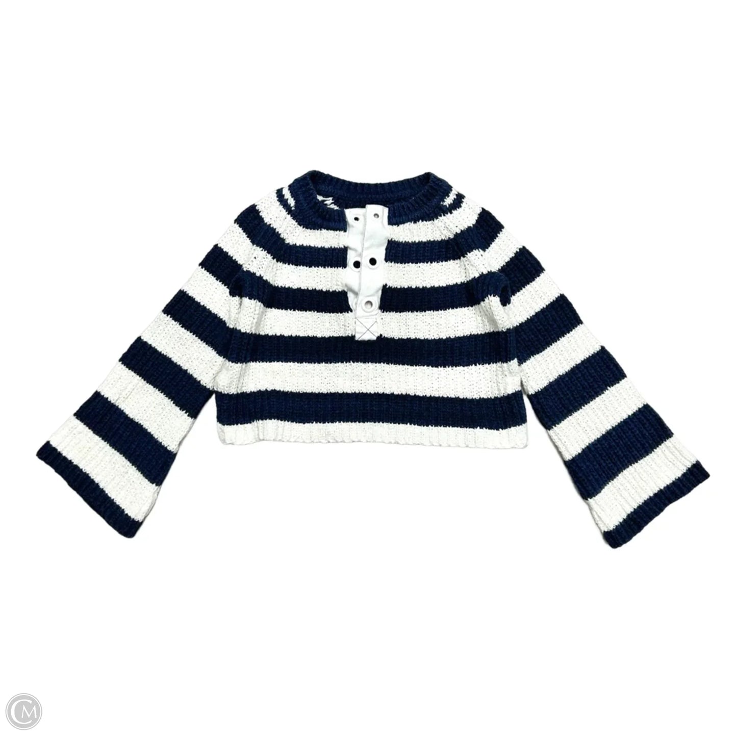 Sweater By Pilcro In Blue & White, Size: Xs