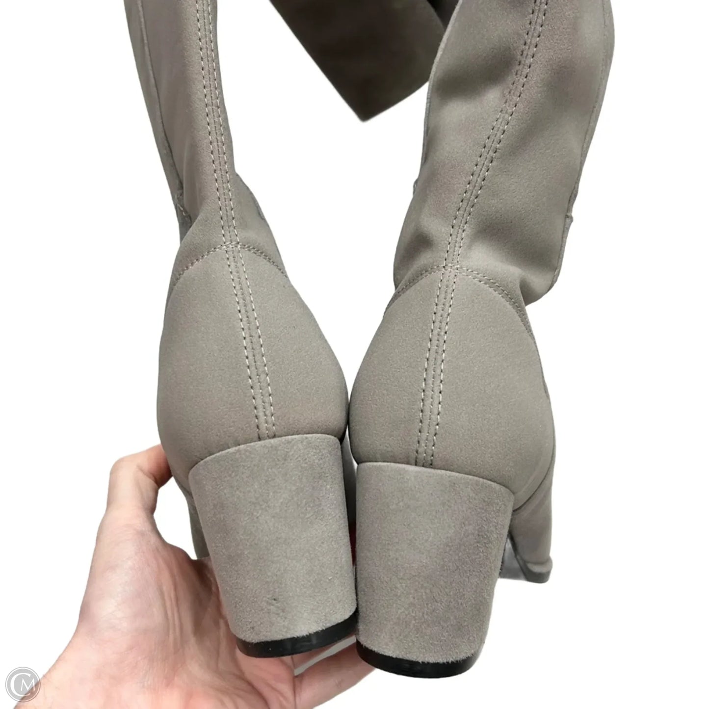 Boots Designer By Stuart Weitzman In Grey, Size: 8