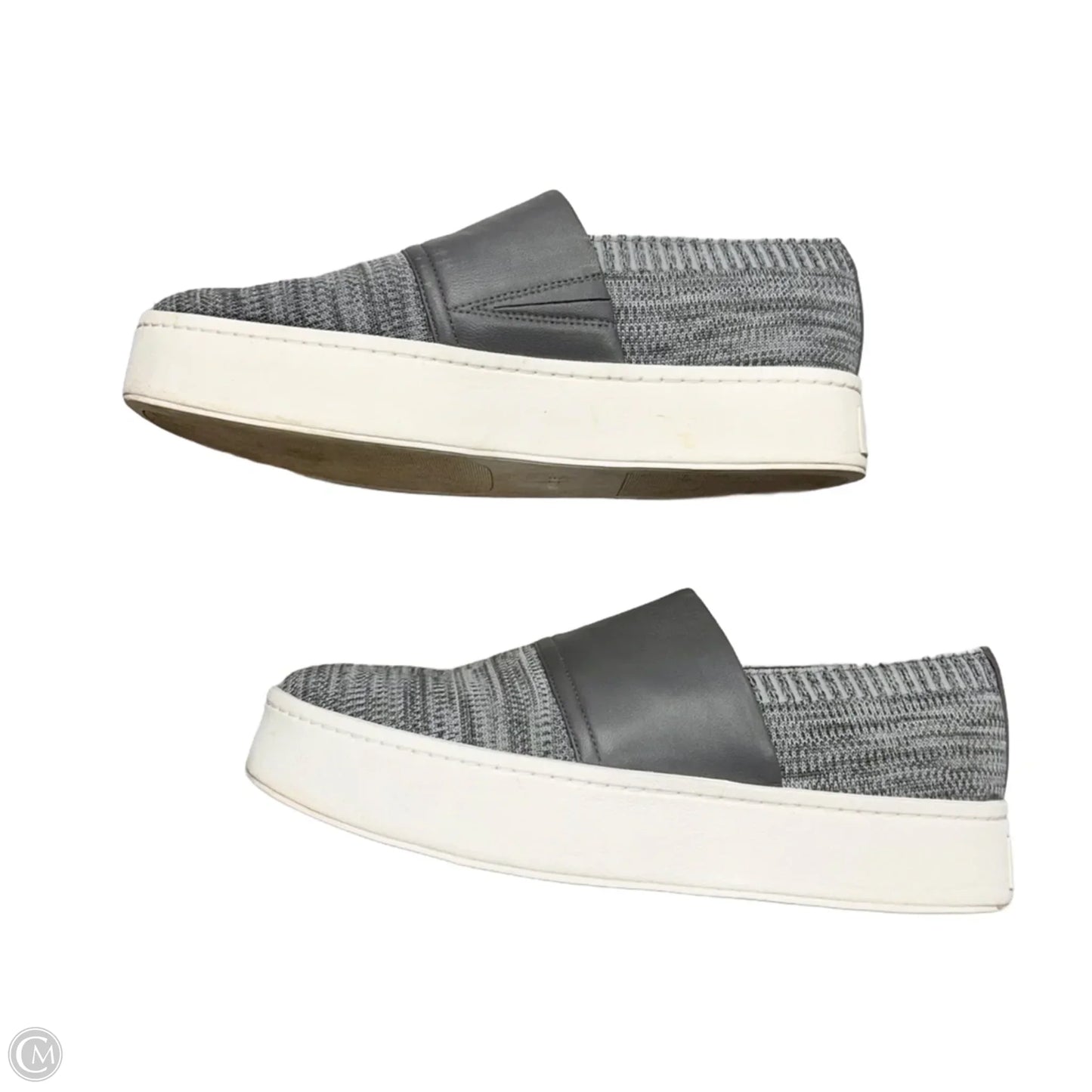 Shoes Sneakers Platform By Vince In Grey & White, Size: 9
