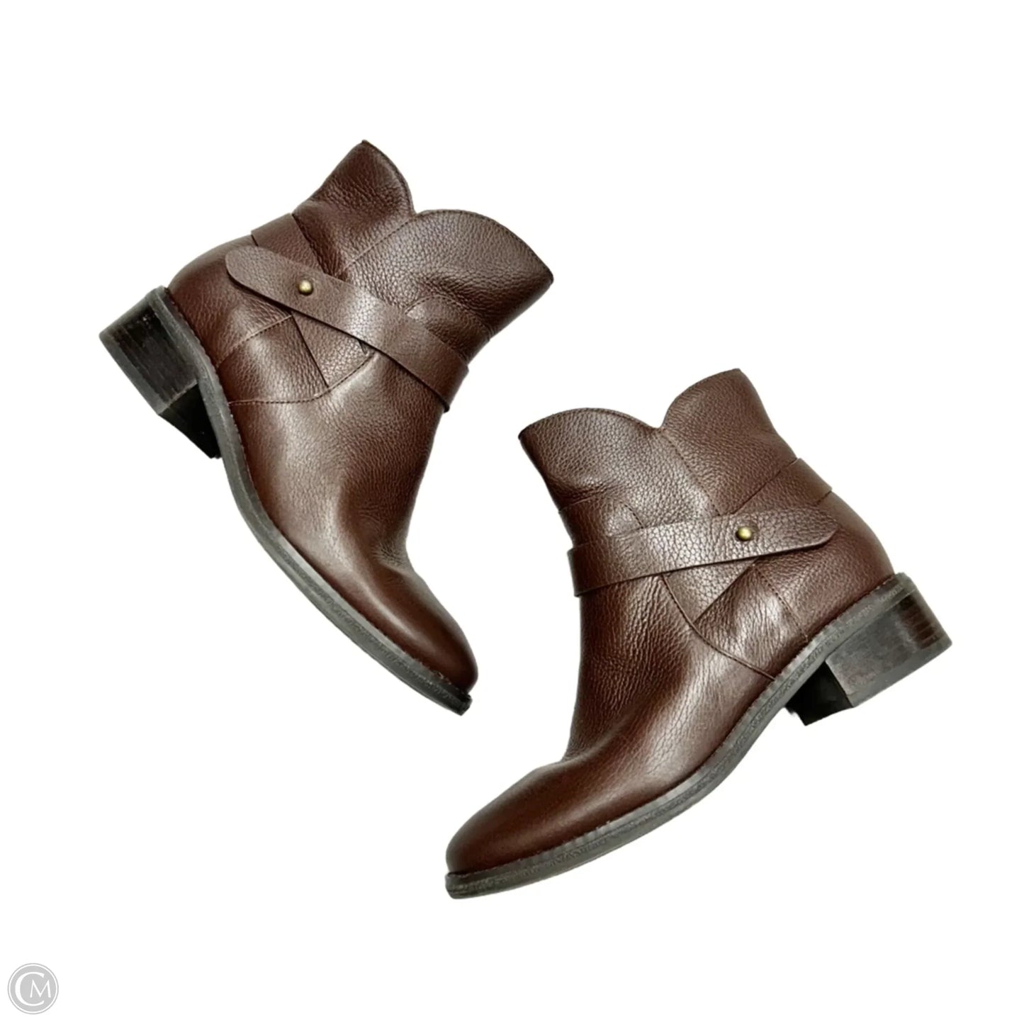 Boots Ankle Flats By Cole-haan In Brown, Size: 8