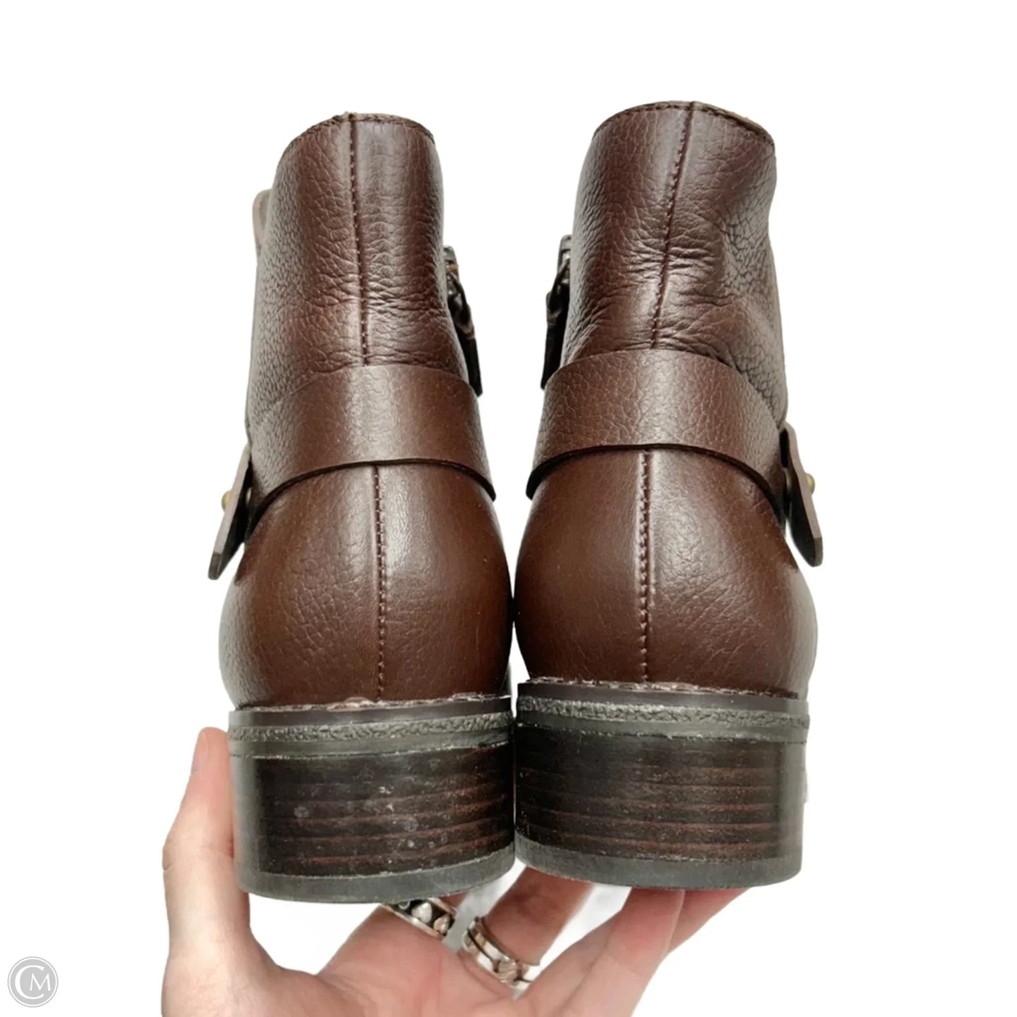 Boots Ankle Flats By Cole-haan In Brown, Size: 8