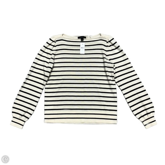 Sweater By Ann Taylor In Brown & Cream, Size: M