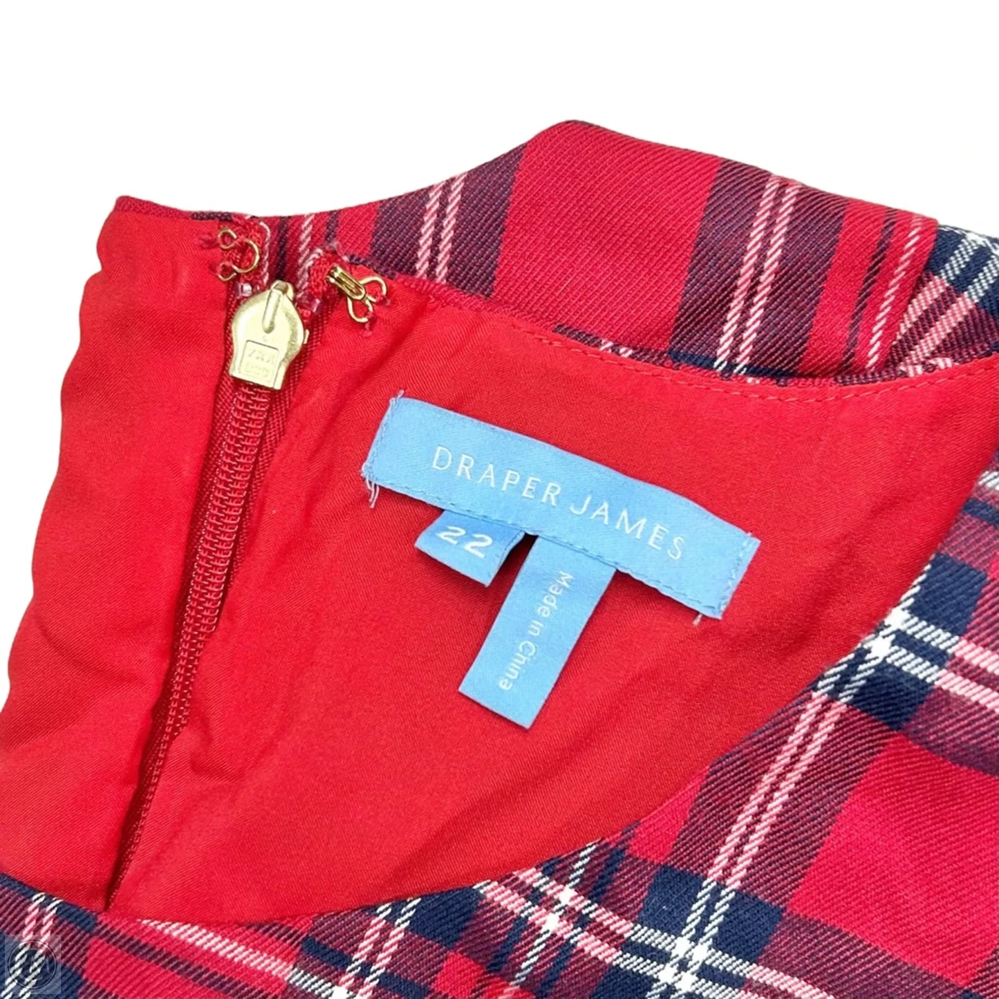 Dress Party Midi By Draper James In Blue Red & White, Size: 3x