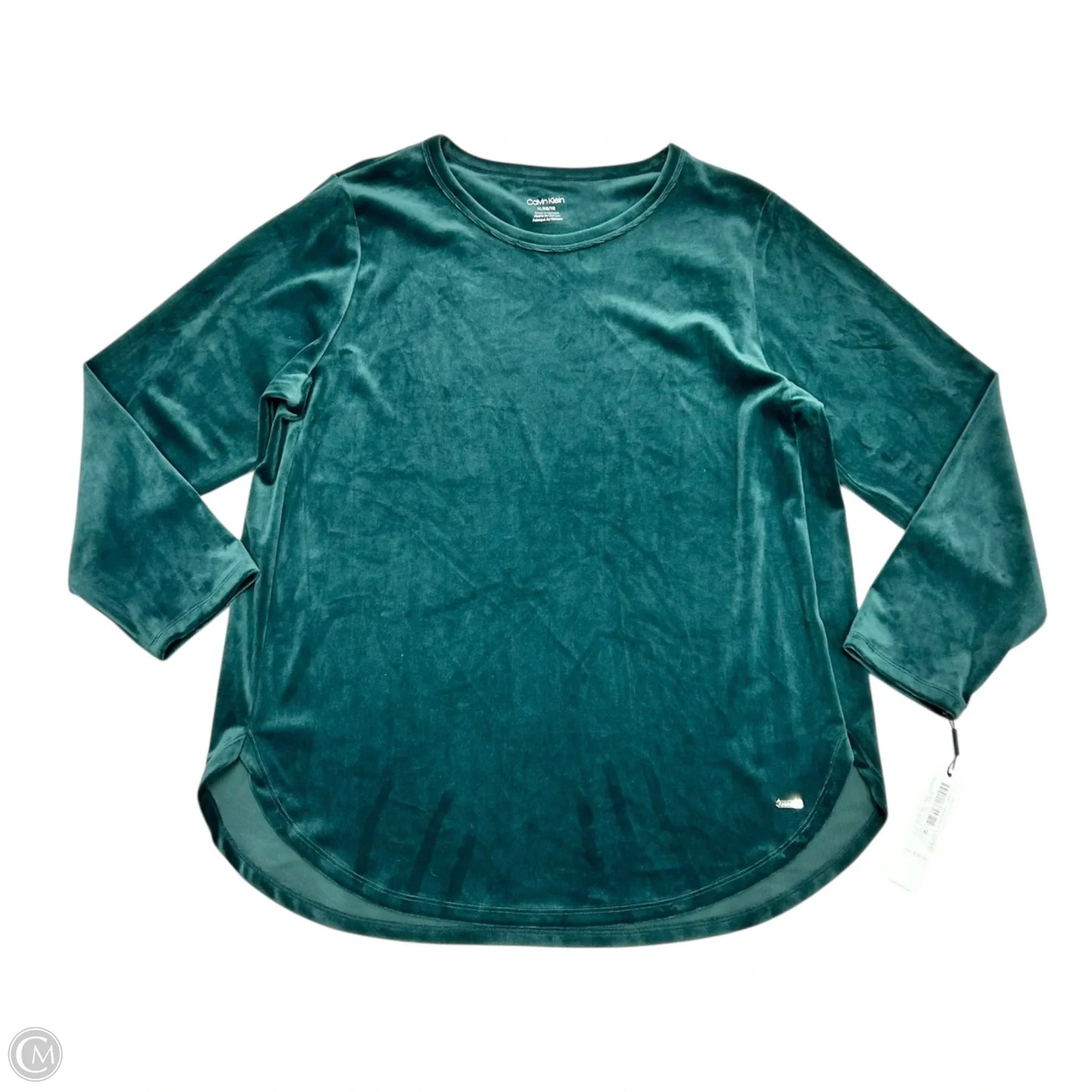 Sweatshirt Crewneck By Calvin Klein In Green, Size: Xl