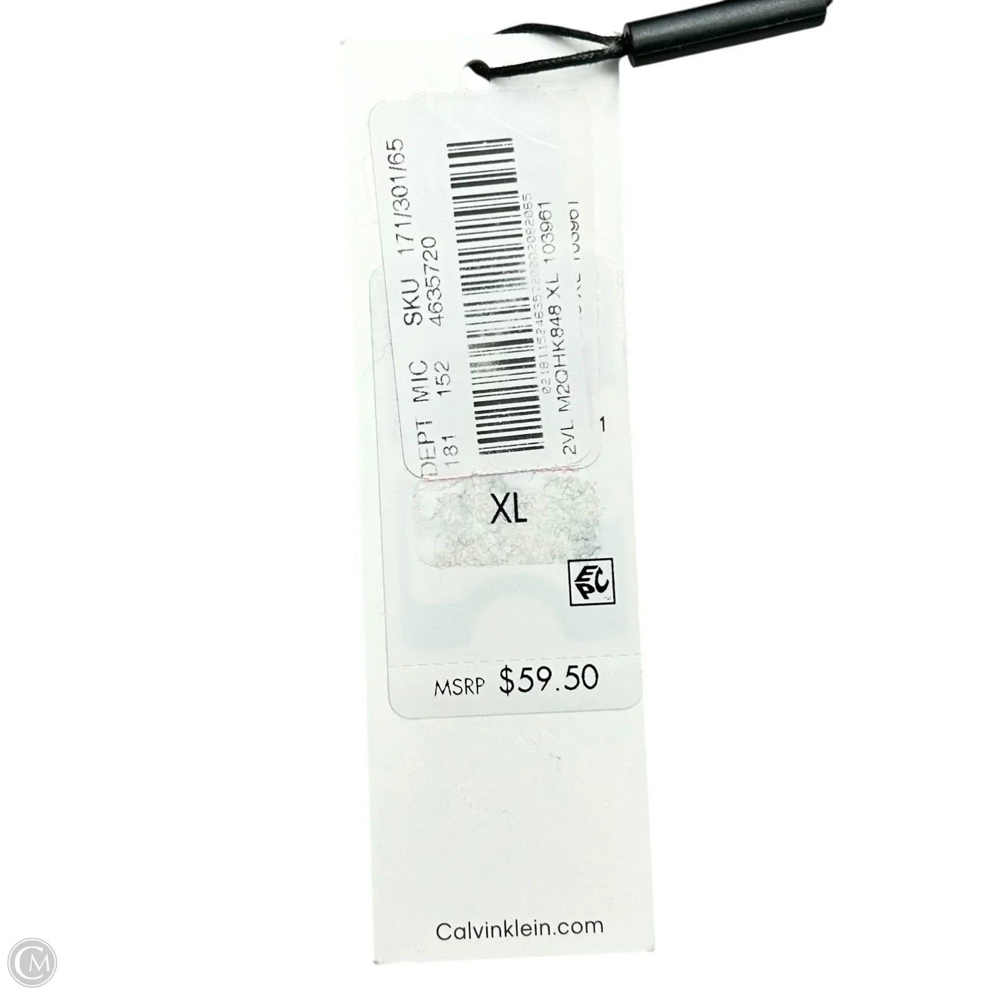 Sweatshirt Crewneck By Calvin Klein In Green, Size: Xl