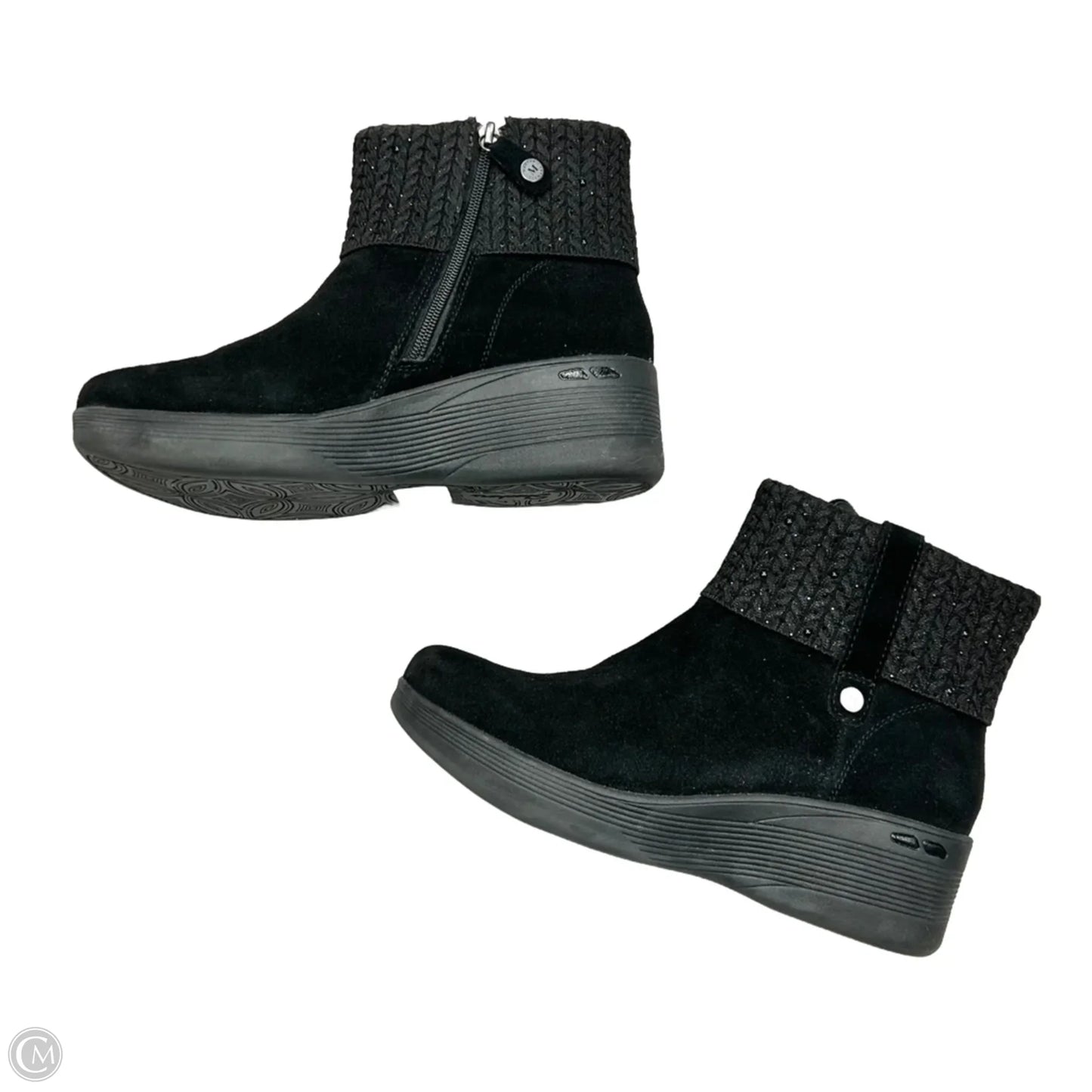 Boots Ankle Heels By Skechers In Black, Size: 9