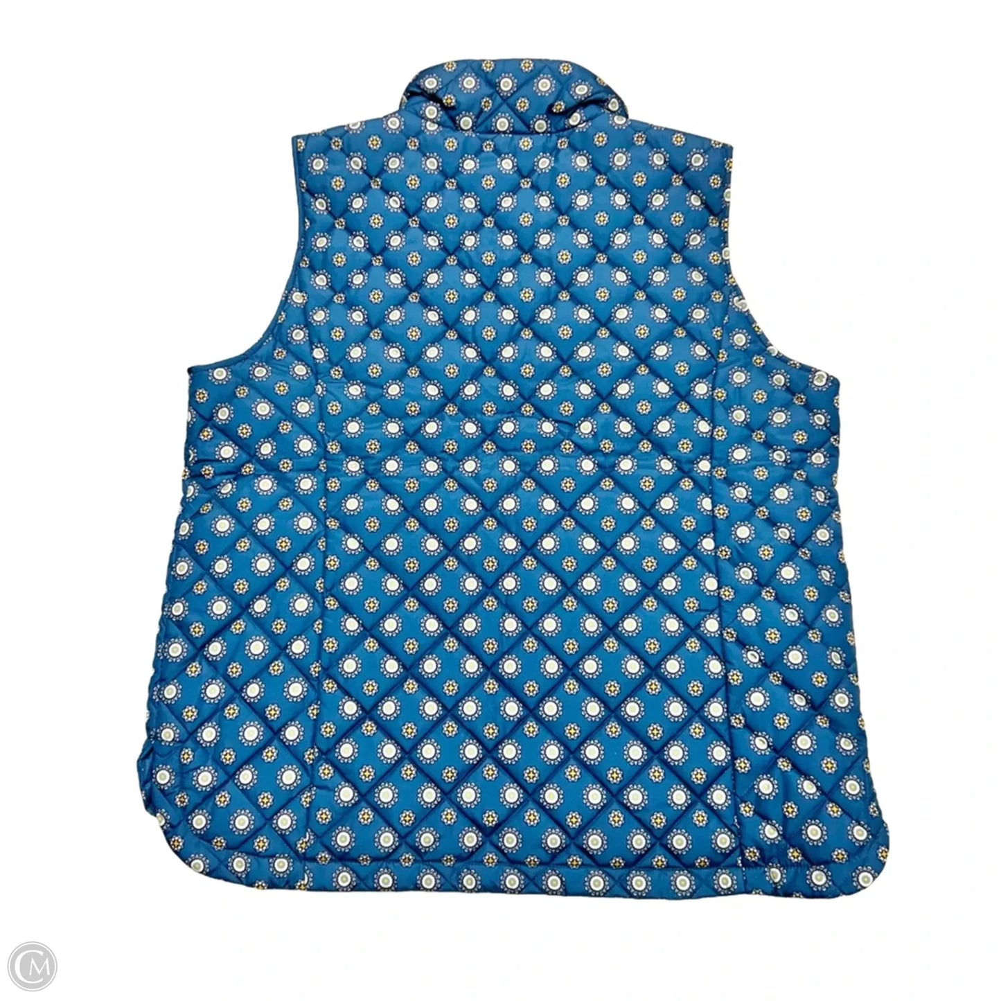 Vest Puffer & Quilted By Lands End In Blue & White, Size: Xl