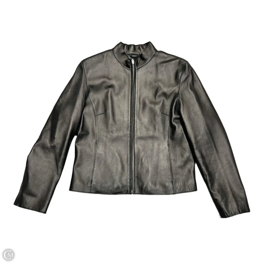 Jacket Leather By Wilsons Leather In Brown, Size: L