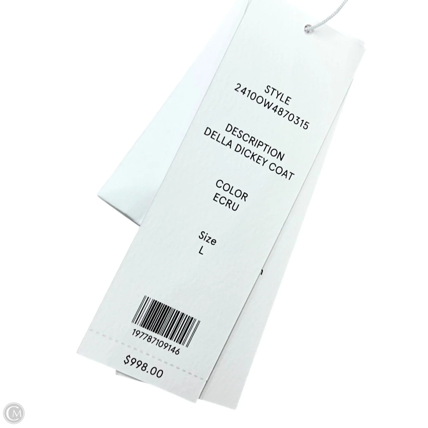 Coat Peacoat By Veronica Beard In Cream, Size: L