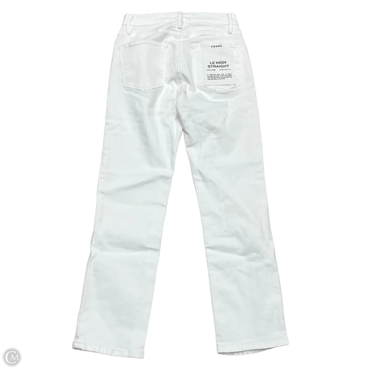 Jeans Skinny By Frame In White, Size: 0