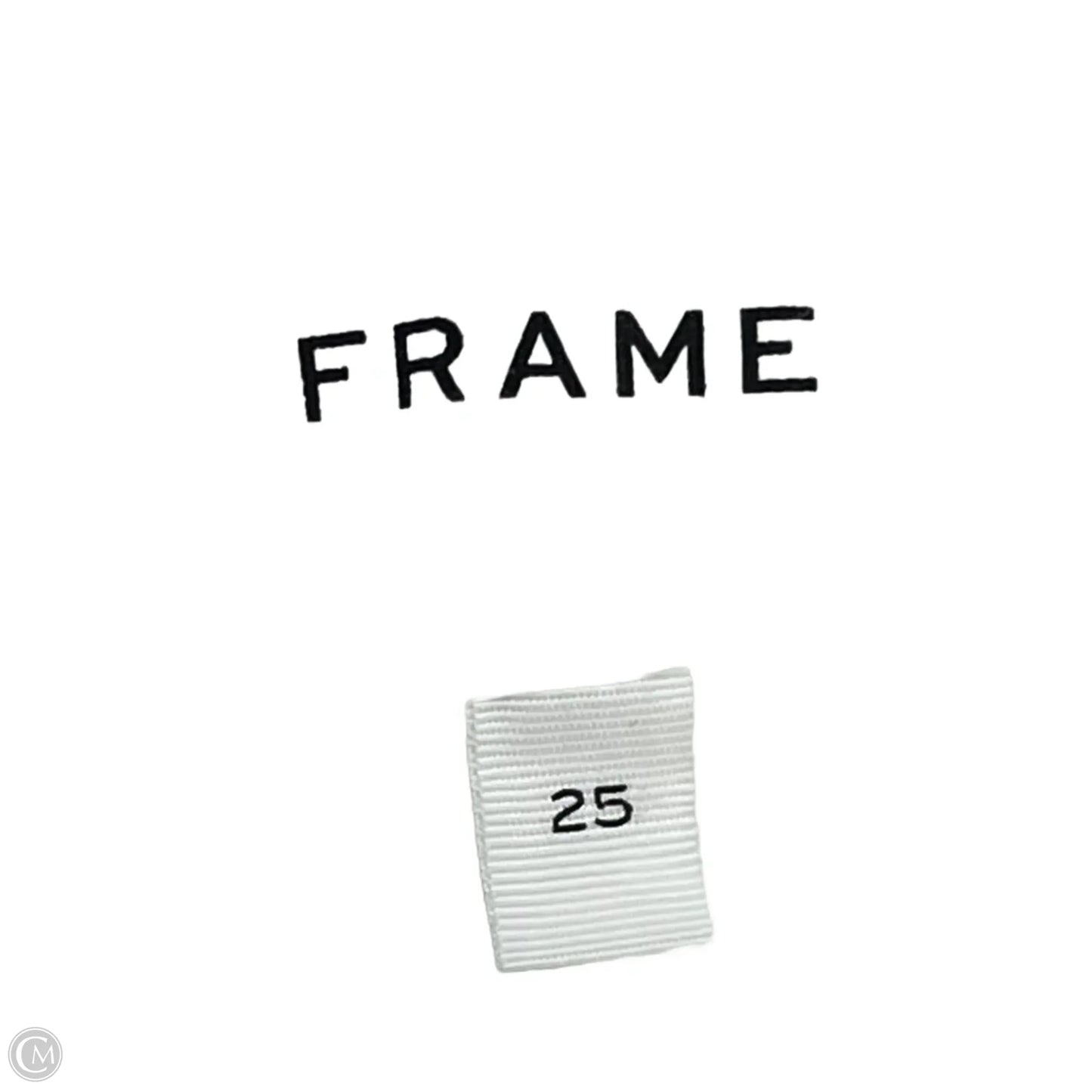 Jeans Skinny By Frame In White, Size: 0