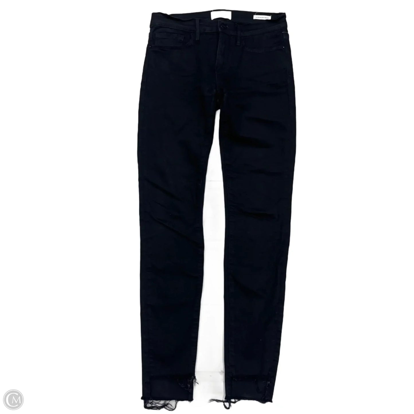 Jeans Skinny By Frame In Black, Size: 0