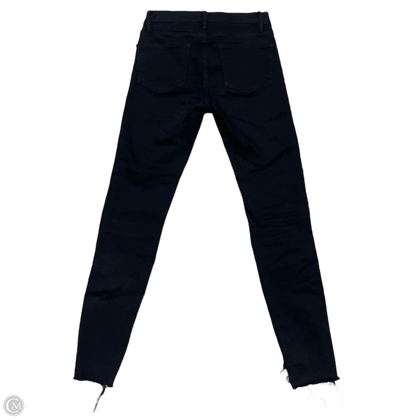 Jeans Skinny By Frame In Black, Size: 0