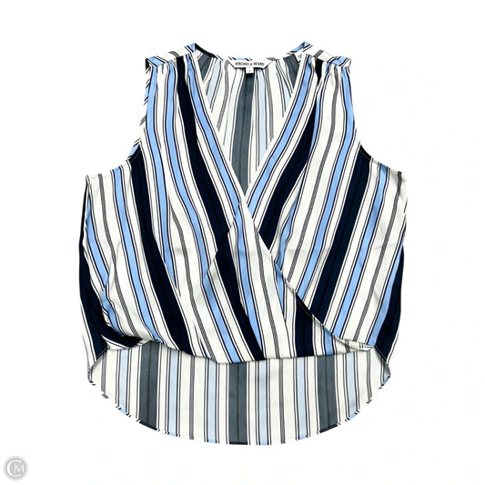 Top Sleeveless By Veronica Beard In Blue & White, Size: S