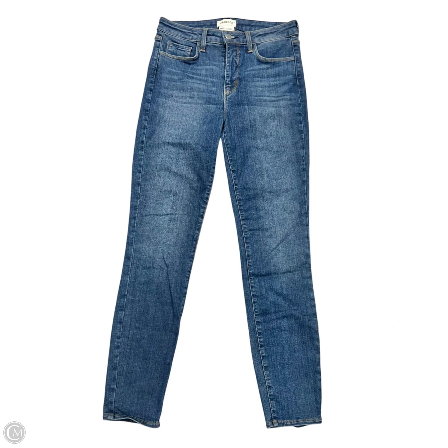 Jeans Skinny By L Agence In Blue Denim, Size: 0