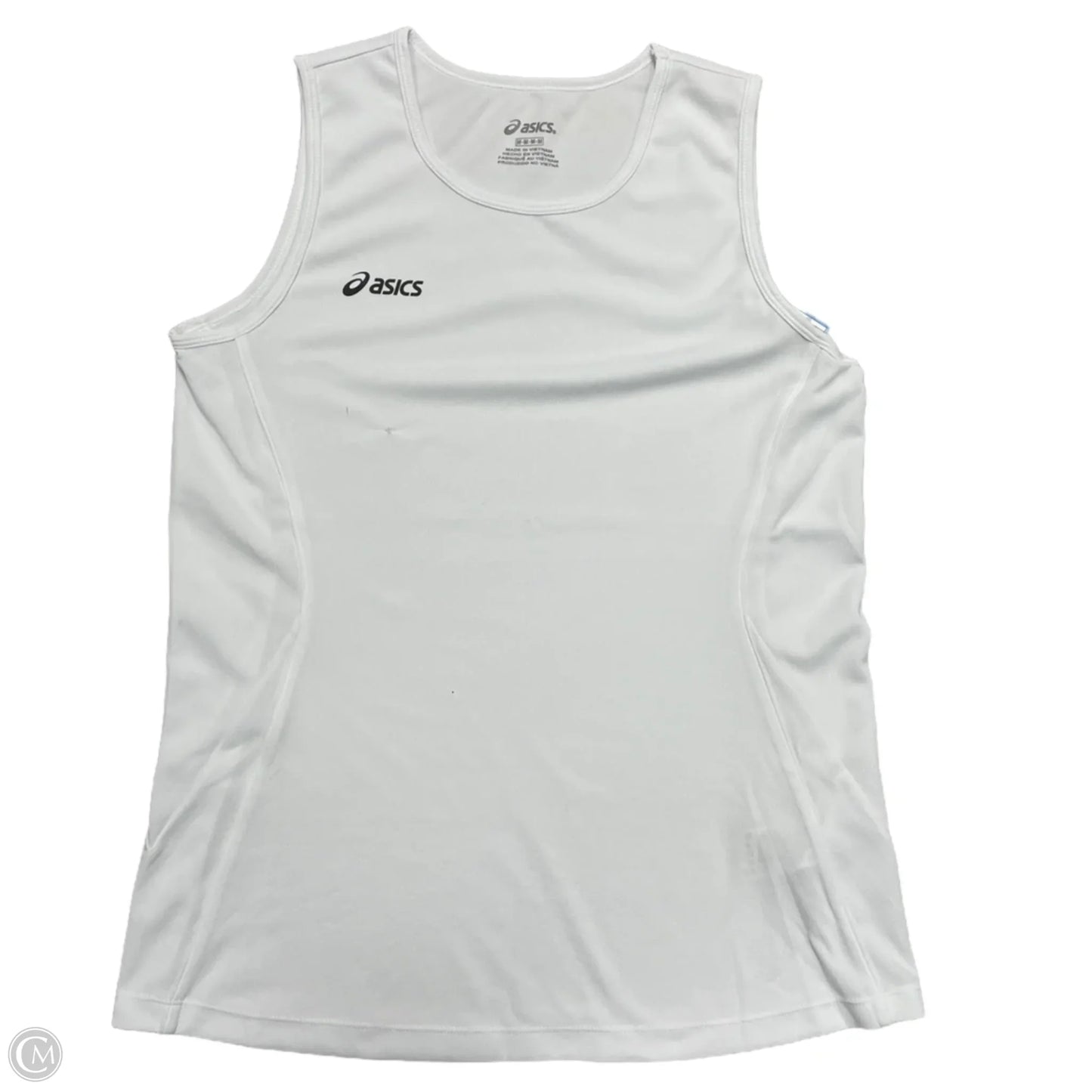 Athletic Tank Top By Asics In White, Size: M