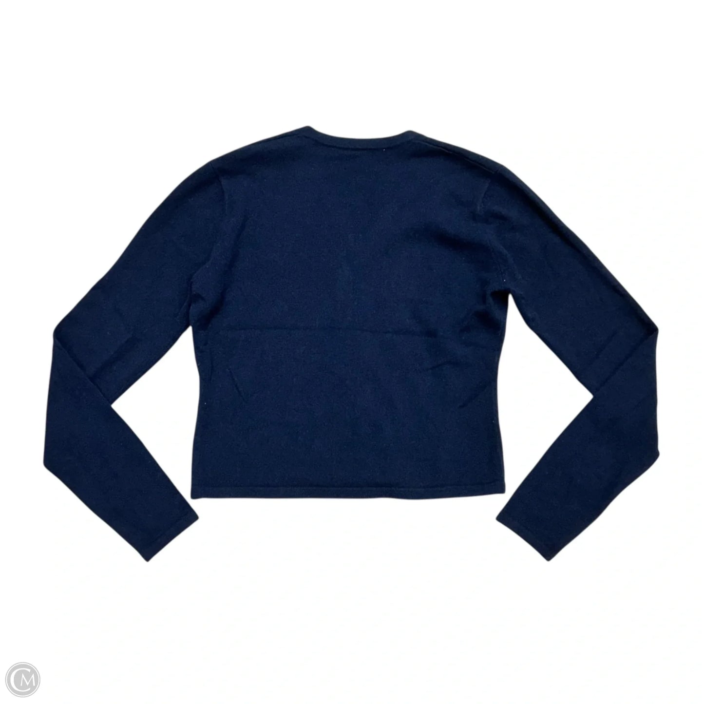 Sweater Cardigan Cashmere By Autumn Cashmere In Navy, Size: M