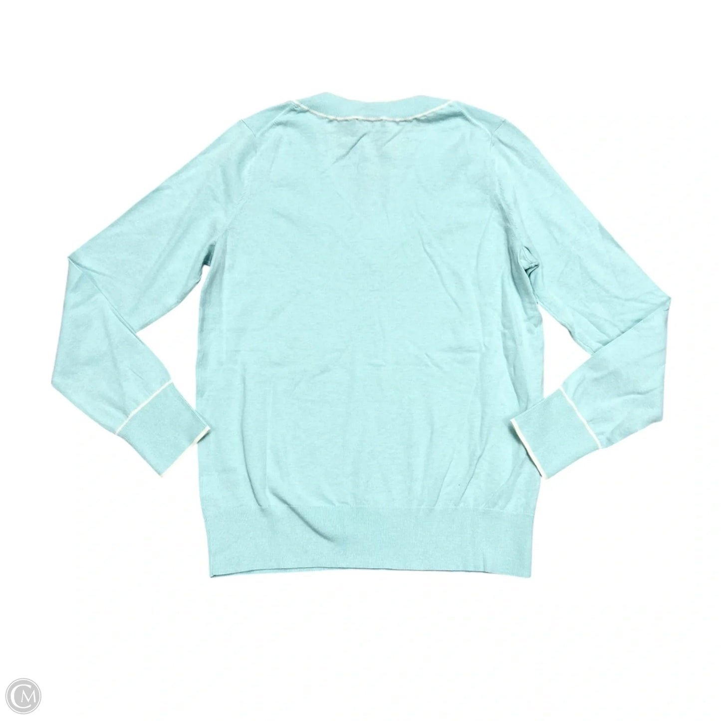 Top Long Sleeve By Vineyard Vines In Blue & White, Size: S
